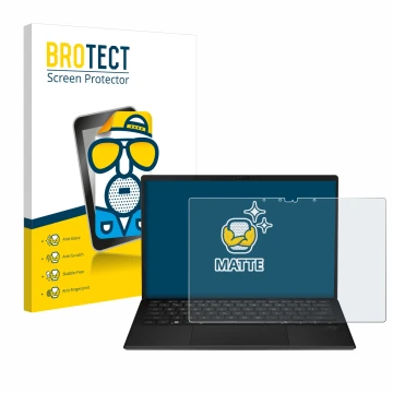 Parte frontale di una confezione del prodotto con il logo del marchio BROTECT. Accanto è raffigurato il dispositivo ASUS ROG F