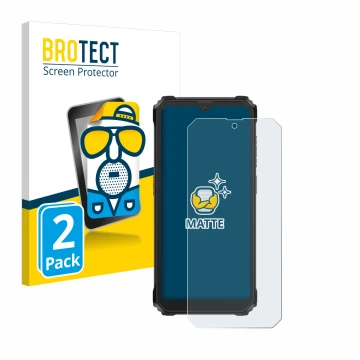 Parte frontale di una confezione del prodotto con il logo del marchio BROTECT. Accanto è raffigurato il dispositivo Blackview 