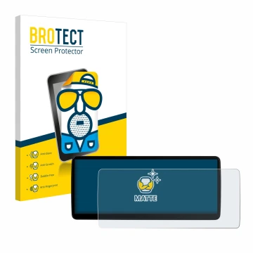 Parte frontale di una confezione del prodotto con il logo del marchio BROTECT. Accanto è raffigurato il dispositivo Xtrons QLB