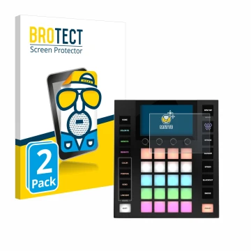 Parte frontale di una confezione del prodotto con il logo del marchio BROTECT. Accanto è raffigurato il dispositivo Wolfmix W1