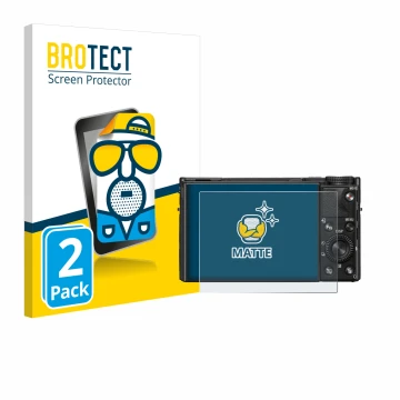 Parte frontale di una confezione del prodotto con il logo del marchio BROTECT. Accanto è raffigurato il dispositivo Sony Cyber