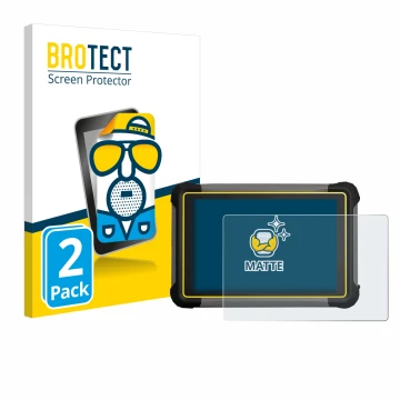 Parte frontale di una confezione del prodotto con il logo del marchio BROTECT. Accanto è raffigurato il dispositivo Leica iCON