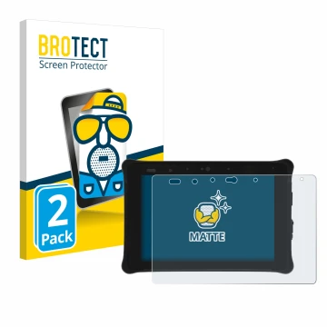 Parte frontale di una confezione del prodotto con il logo del marchio BROTECT. Accanto è raffigurato il dispositivo Leica iCON