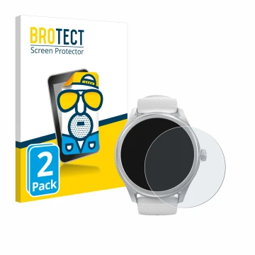 Parte frontale di una confezione del prodotto con il logo del marchio BROTECT. Accanto è raffigurato il dispositivo Hama Smart