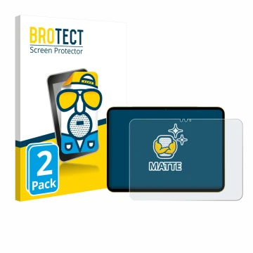 Parte frontale di una confezione del prodotto con il logo del marchio BROTECT. Accanto è raffigurato il dispositivo Apple iPad