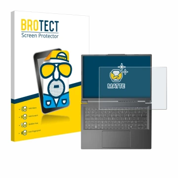 Parte frontale di una confezione del prodotto con il logo del marchio BROTECT. Accanto è raffigurato il dispositivo Acer Aspir