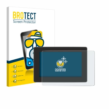 Parte frontale di una confezione del prodotto con il logo del marchio BROTECT. Accanto è raffigurato il dispositivo Tesla Mode