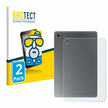 Parte frontale di una confezione del prodotto con il logo del marchio BROTECT. Accanto è raffigurato il dispositivo Samsung Ga