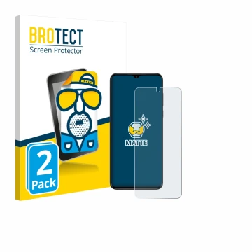 Parte frontale di una confezione del prodotto con il logo del marchio BROTECT. Accanto è raffigurato il dispositivo ZTE Nubia 