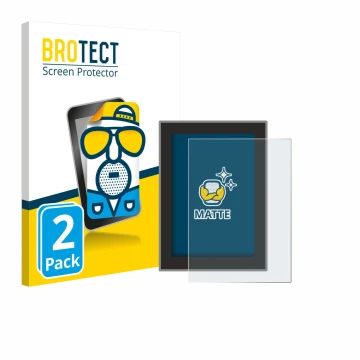 Parte frontale di una confezione del prodotto con il logo del marchio BROTECT. Accanto è raffigurato il dispositivo Volvo S90 