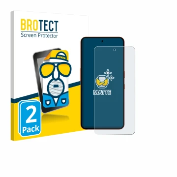 Parte frontale di una confezione del prodotto con il logo del marchio BROTECT. Accanto è raffigurato il dispositivo Nothing CM