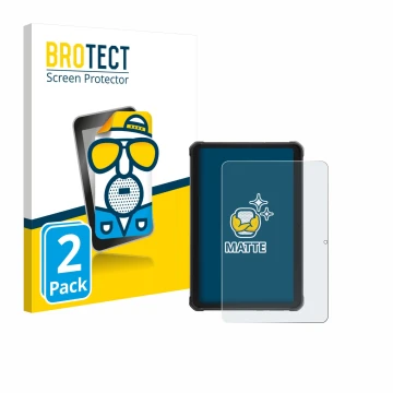 Parte frontale di una confezione del prodotto con il logo del marchio BROTECT. Accanto è raffigurato il dispositivo Hotwav R10
