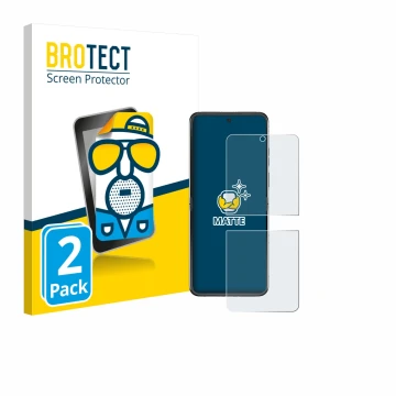 Parte frontale di una confezione del prodotto con il logo del marchio BROTECT. Accanto è raffigurato il dispositivo Motorola R