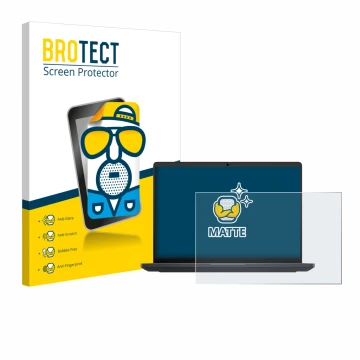 Parte frontale di una confezione del prodotto con il logo del marchio BROTECT. Accanto è raffigurato il dispositivo Dell Pro M