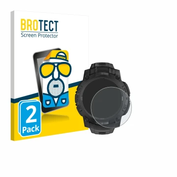 Parte frontale di una confezione del prodotto con il logo del marchio BROTECT. Accanto è raffigurato il dispositivo Garmin Ins