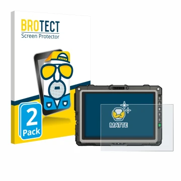 Parte frontale di una confezione del prodotto con il logo del marchio BROTECT. Accanto è raffigurato il dispositivo Getac UX10