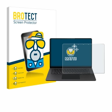 Parte frontale di una confezione del prodotto con il logo del marchio BROTECT. Accanto è raffigurato il dispositivo Microsoft 