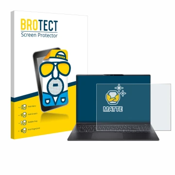 Parte frontale di una confezione del prodotto con il logo del marchio BROTECT. Accanto è raffigurato il dispositivo Acer Swift