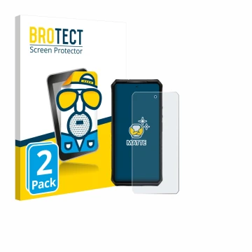 Parte frontale di una confezione del prodotto con il logo del marchio BROTECT. Accanto è raffigurato il dispositivo Ulefone Ar