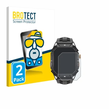 Parte frontale di una confezione del prodotto con il logo del marchio BROTECT. Accanto è raffigurato il dispositivo Oukitel BT