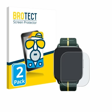 Parte frontale di una confezione del prodotto con il logo del marchio BROTECT. Accanto è raffigurato il dispositivo Motorola M