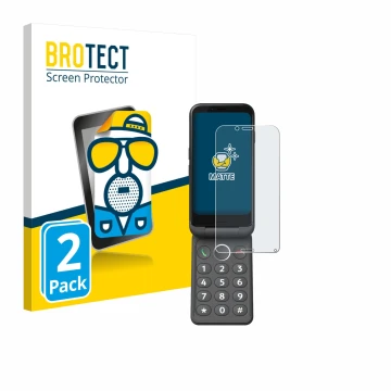 Parte frontale di una confezione del prodotto con il logo del marchio BROTECT. Accanto è raffigurato il dispositivo Doro Auror