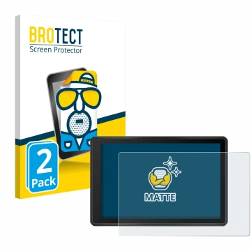 Parte frontale di una confezione del prodotto con il logo del marchio BROTECT. Accanto è raffigurato il dispositivo Garmin Tre