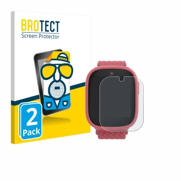 Parte frontale di una confezione del prodotto con il logo del marchio BROTECT. Accanto è raffigurato il dispositivo Xplora X6 