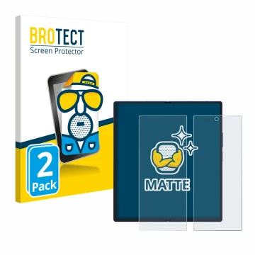 Parte frontale di una confezione del prodotto con il logo del marchio BROTECT. Accanto è raffigurato il dispositivo Samsung Ga