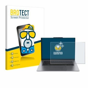 Parte frontale di una confezione del prodotto con il logo del marchio BROTECT. Accanto è raffigurato il dispositivo Lenovo Thi