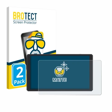 Parte frontale di una confezione del prodotto con il logo del marchio BROTECT. Accanto è raffigurato il dispositivo Feelworld 