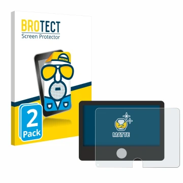 Parte frontale di una confezione del prodotto con il logo del marchio BROTECT. Accanto è raffigurato il dispositivo Dynavin D9