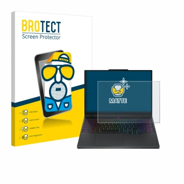 Parte frontale di una confezione del prodotto con il logo del marchio BROTECT. Accanto è raffigurato il dispositivo Lenovo Leg