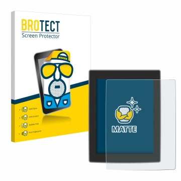 Parte frontale di una confezione del prodotto con il logo del marchio BROTECT. Accanto è raffigurato il dispositivo Volvo XC90