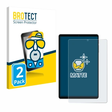 Parte frontale di una confezione del prodotto con il logo del marchio BROTECT. Accanto è raffigurato il dispositivo Alldocube 