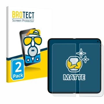 Parte frontale di una confezione del prodotto con il logo del marchio BROTECT. Accanto è raffigurato il dispositivo Google Pix