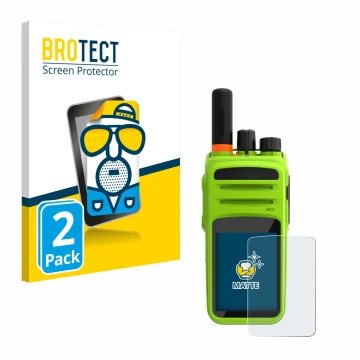 Parte frontale di una confezione del prodotto con il logo del marchio BROTECT. Accanto è raffigurato il dispositivo Talkpod N5