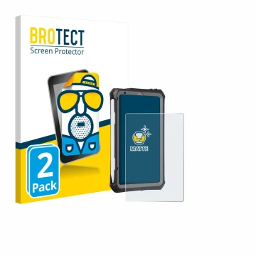 Parte frontale di una confezione del prodotto con il logo del marchio BROTECT. Accanto è raffigurato il dispositivo Apple iPad