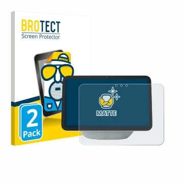 Parte frontale di una confezione del prodotto con il logo del marchio BROTECT. Accanto è raffigurato il dispositivo Amazon Ech