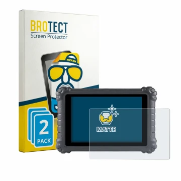 Parte frontale di una confezione del prodotto con il logo del marchio BROTECT. Accanto è raffigurato il dispositivo Autel Maxi