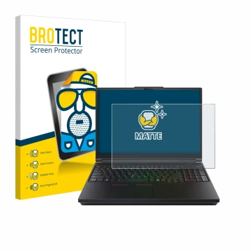 Parte frontale di una confezione del prodotto con il logo del marchio BROTECT. Accanto è raffigurato il dispositivo Lenovo Thi