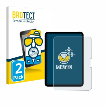 Parte frontale di una confezione del prodotto con il logo del marchio BROTECT. Accanto è raffigurato il dispositivo Apple iPad