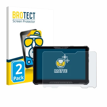Parte frontale di una confezione del prodotto con il logo del marchio BROTECT. Accanto è raffigurato il dispositivo Dell Pro R