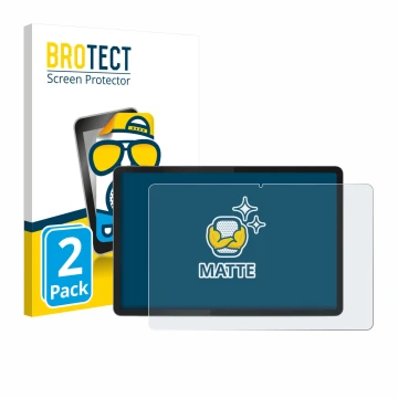 Parte frontale di una confezione del prodotto con il logo del marchio BROTECT. Accanto è raffigurato il dispositivo Lenovo Tab