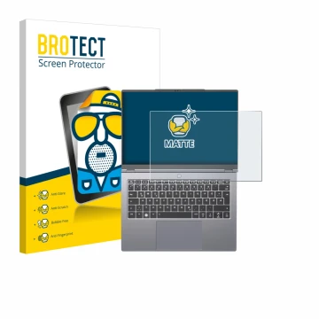 Parte frontale di una confezione del prodotto con il logo del marchio BROTECT. Accanto è raffigurato il dispositivo Tuxedo Inf