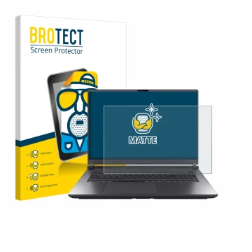 Parte frontale di una confezione del prodotto con il logo del marchio BROTECT. Accanto è raffigurato il dispositivo ASUS ROG S