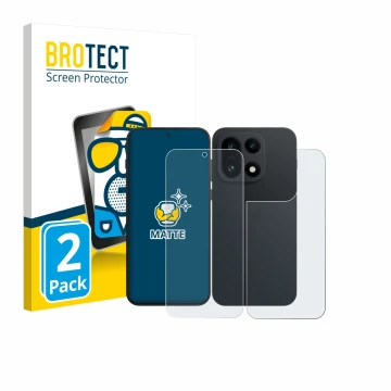 Parte frontale di una confezione del prodotto con il logo del marchio BROTECT. Accanto è raffigurato il dispositivo OnePlus 15