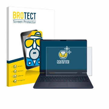 Parte frontale di una confezione del prodotto con il logo del marchio BROTECT. Accanto è raffigurato il dispositivo Dell Alien