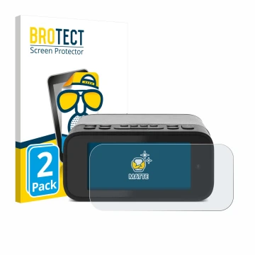 Parte frontale di una confezione del prodotto con il logo del marchio BROTECT. Accanto è raffigurato il dispositivo TechniSat 
