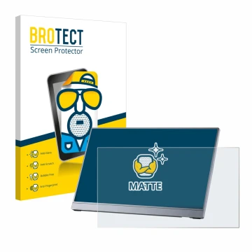 Parte frontale di una confezione del prodotto con il logo del marchio BROTECT. Accanto è raffigurato il dispositivo Arzopa Z3F